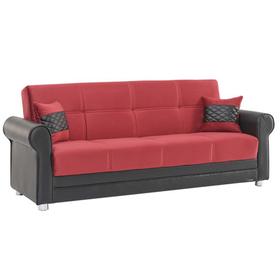 Avalon 86 in. Fabric 3-Seater Twin 3-in-1 Sleeper Sofa Bed with Storage
