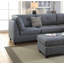 3 pièces Canapé modulaire gris et gris