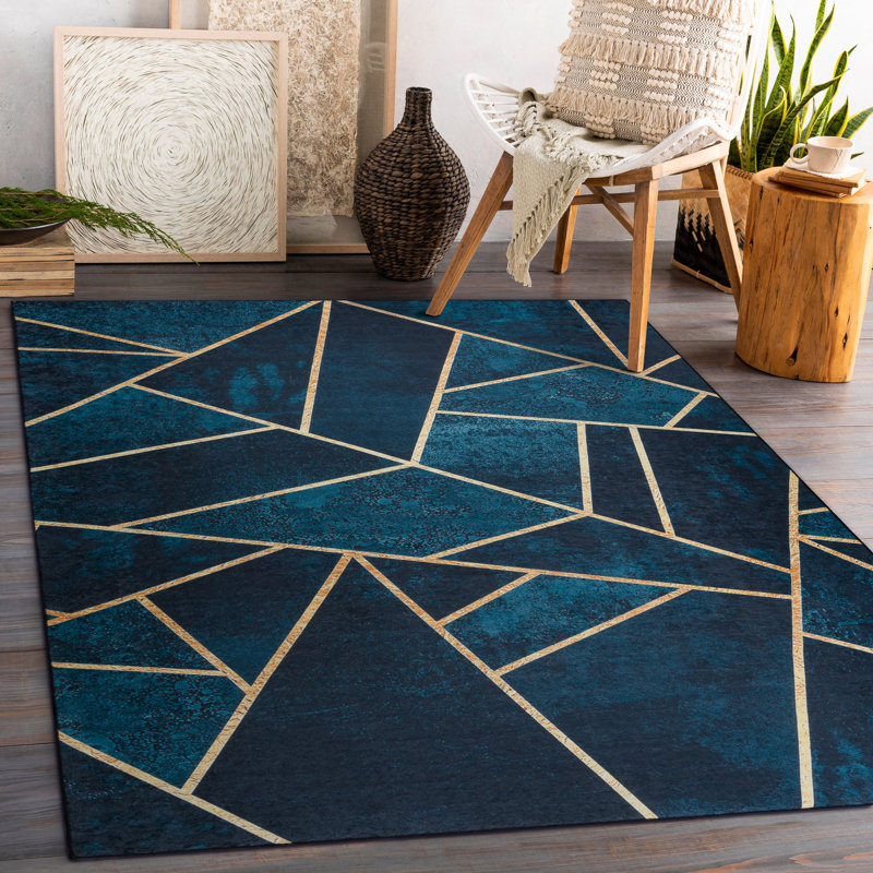 Barryton Geometric Area Rug, Rectangle 160 x 220cm