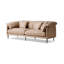 Causeuse-coussin modulaire en polyester kaki-975124695-975124692
