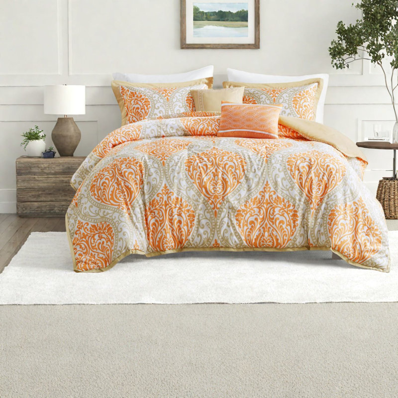 Ensembles de literie moderne simple pour lit simple / simple TG, polyester hypoallergénique avec motif damassé, parfait pour le confort de la chambre à coucher