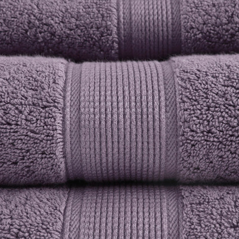 100% Cotton 8 Piece Antimicrobial Towel Set, Light Purple