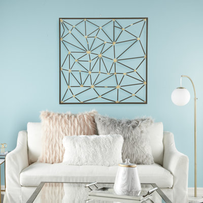 Ochlocknee Glam Abstract Wall Decor on Metal