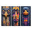 Ravens Call Totem I - Native American Art Totem Wall Art Collection-1123203024-1123203022-1123203027