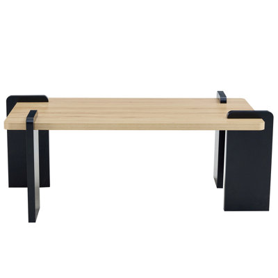 39.3*23.6*17.7In Table With Natural Wood Finish, Adds Comfort To Space Modern Coffee In Wood Color, 39.3*23.6*17.7In, And Functional