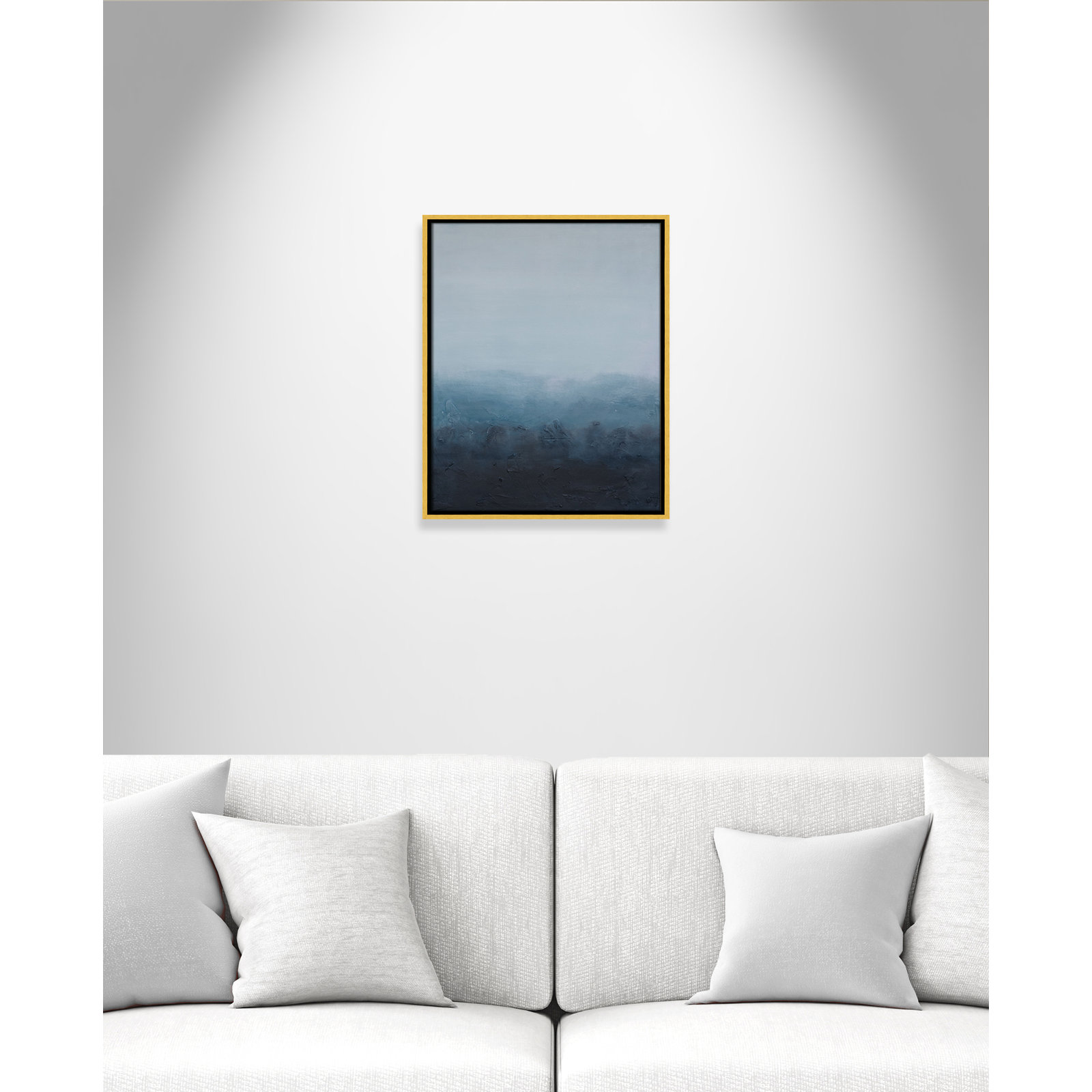 Elemental I Print by S.H. Khan, 17.5'' W x 21.5'' H, Gold Floater