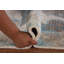 Tapis oriental abstrait en laine fait à la main 3 x 5