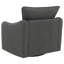 Fauteuil pivotant rembourré gris anthracite Nikko-247768435
