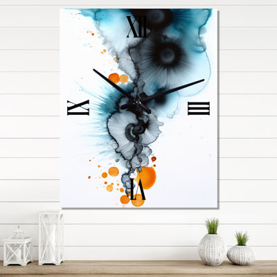 Dirl - Abstract Painting Modern Wall Clock