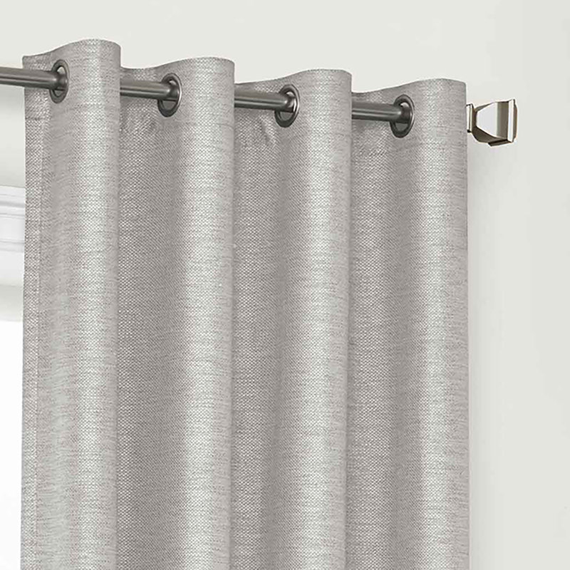 Presto Blackout Curtain Single Panel, Gray, 52" W x 95" L