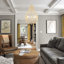 Lustre empire unique à 5 lumières-66305545