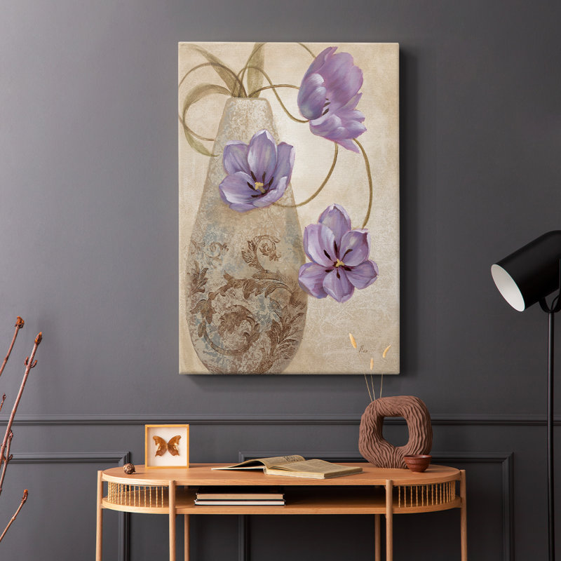 Mauve Sophistication I - galerie Cavas, H 12 po x l 8 po