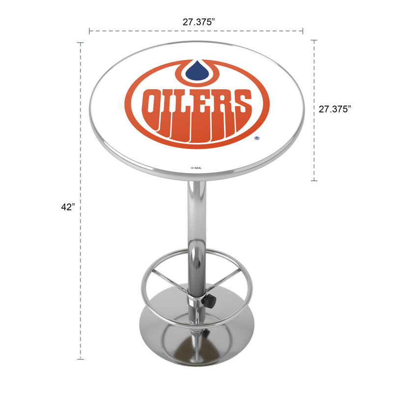 Table de bar avec repose-pieds Edmonton Oilers