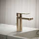 Parallel Single Hole Bathroom Faucet with Drain Assembly