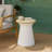 Round Concrete Outdoor Side Table