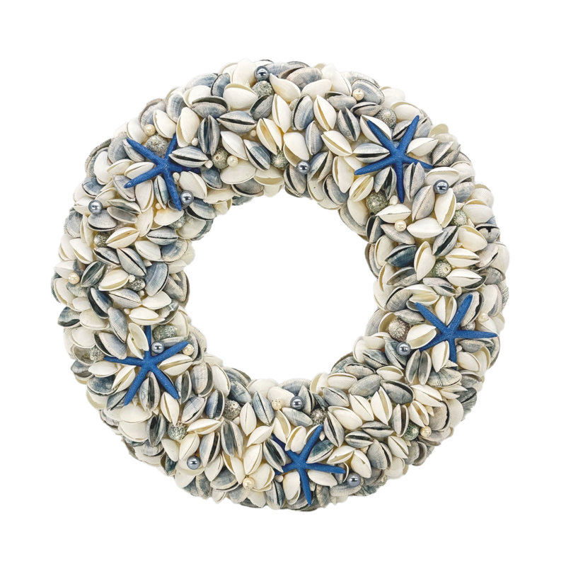 Coastal Seashell Wreath - 23"