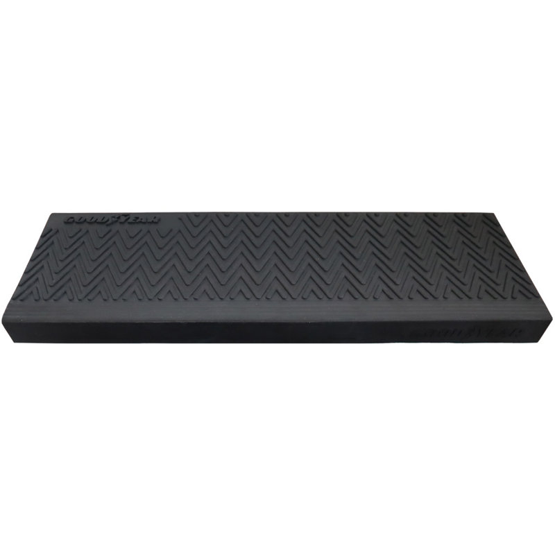 Moderna Black Rubber Stair Treads - 9.75" x 29.75" (6 Pack)
