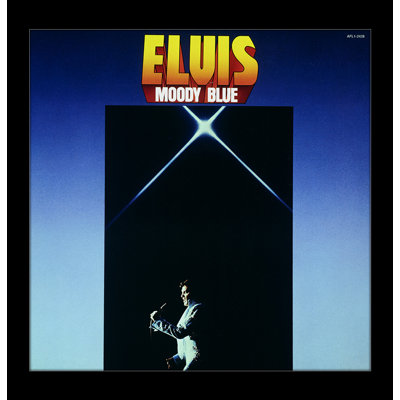 Elvis Presley - Moody Blue 12 x 12 Under Plexi, affiche encadrée