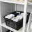 Large Plastic Storage Bins With Handles, Stackable Organizer Basket Set For Home Organization In Kitchen, Bathroom, Closet