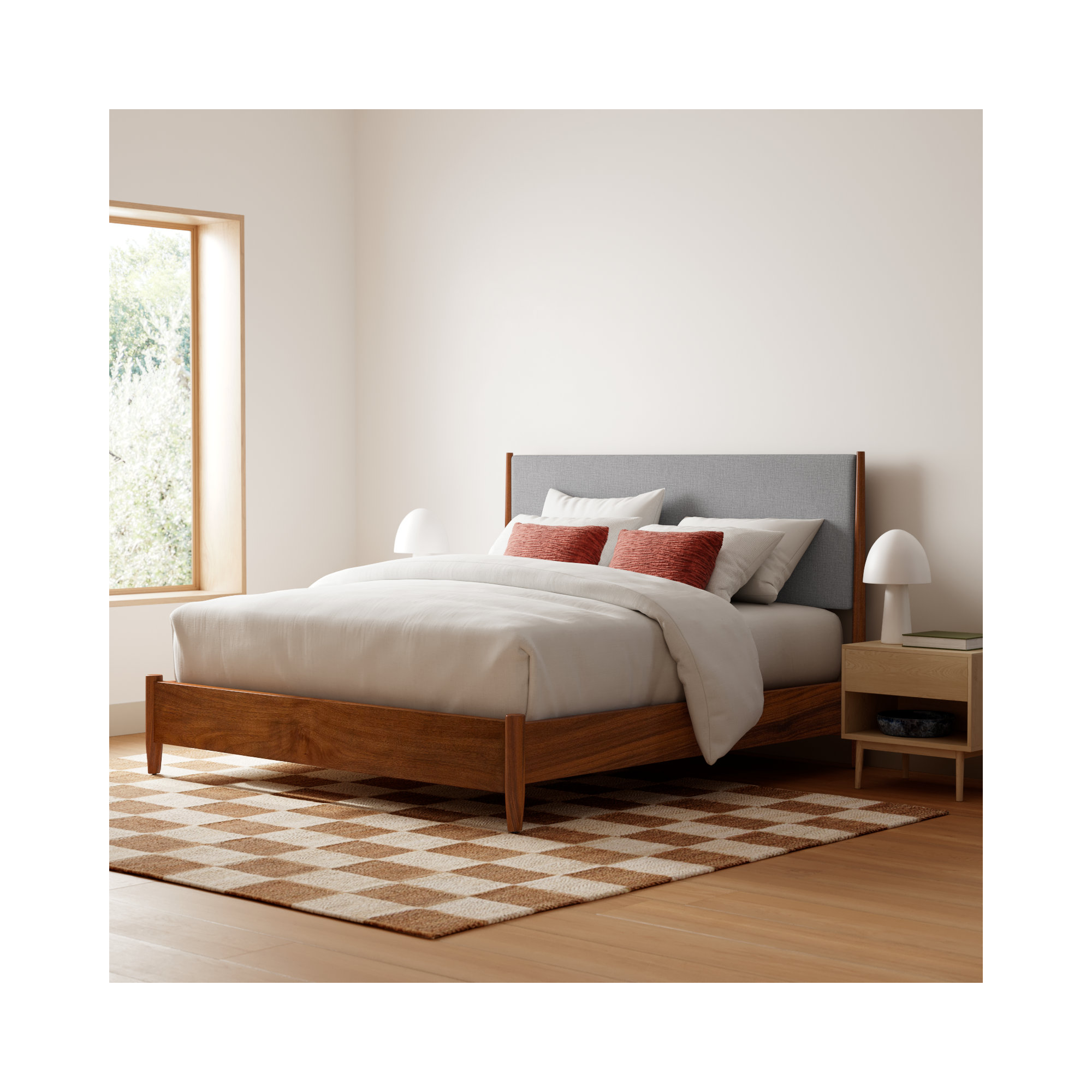 Williams Upholstered Panel Bed, King