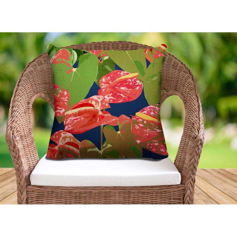 Housse et insert de coussin extérieur Clive, Bleu, 19 po x l 19 po