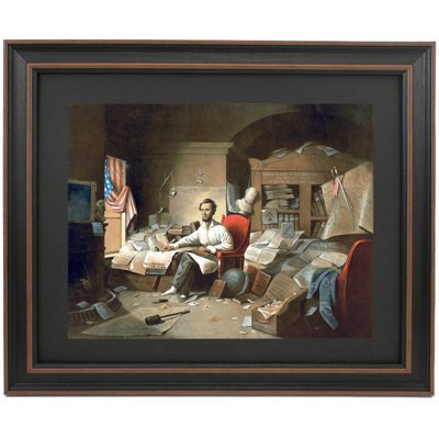 President Lincoln Writing The Proclamation Of Freedom, January 1St, 1863 By David Gilmour Blythe