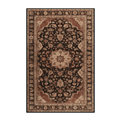 Machine Washable Persian Brown Area Rug