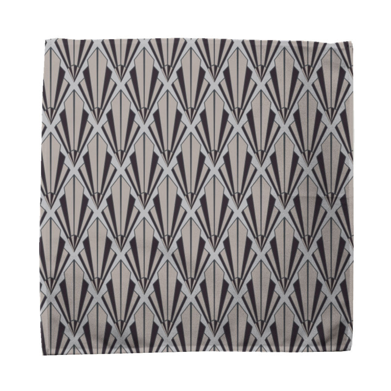 Byrnece 100% Cotton Geometric Square Napkin