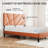 Queen Size Metal Bed Frame, Square Platform Bed With Under-Bed Storage, No Spring-Loaded Mattress Required-1927353359