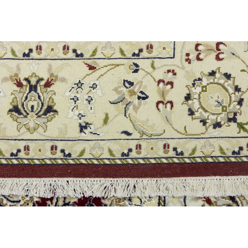 Tapis rouge Malphurs Indo Nain, Carré de 6 pi