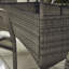 Karren 6 Seater Garden Dining Set - PE Rattan & Tempered Glass Outdoor Set - Modern Gardens & Patios-1002116822