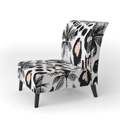 Fauteuil de chambre Black Palm Trees