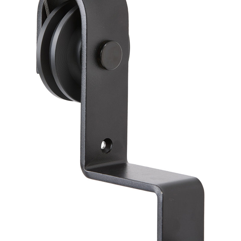 Industrial Single Track Bypass Barn Door Sliding Hardware Kit, 91.5cm
