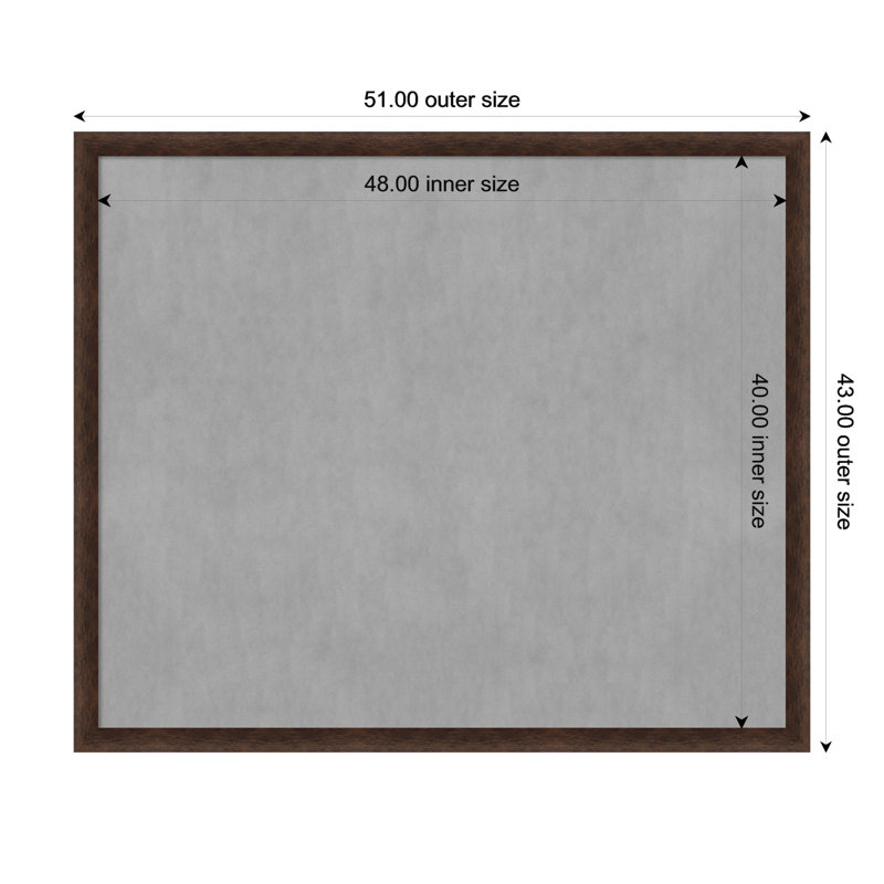 Magnetic Metal Magnetic, 43" H x 51" W