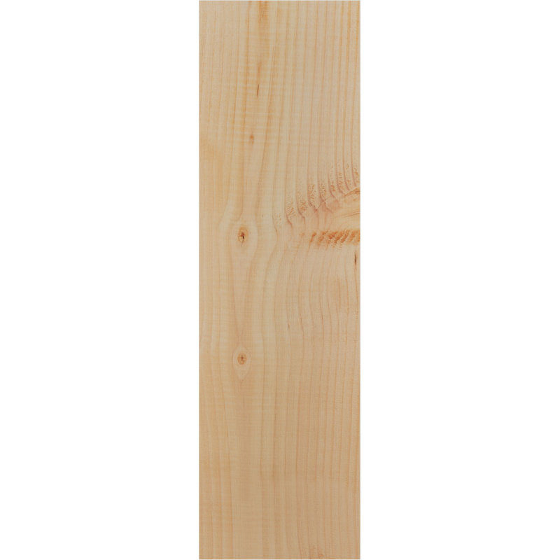 Corbeau Del Monte avec contre-plaque, H 26 po x l 7,5 po x P 10 po, Sapin de Douglas, Lisse