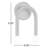 Yula 2-Light Wall Sconce in Polished Nickel-1526040236