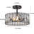 Baconton Crystal Semi Flush Mount