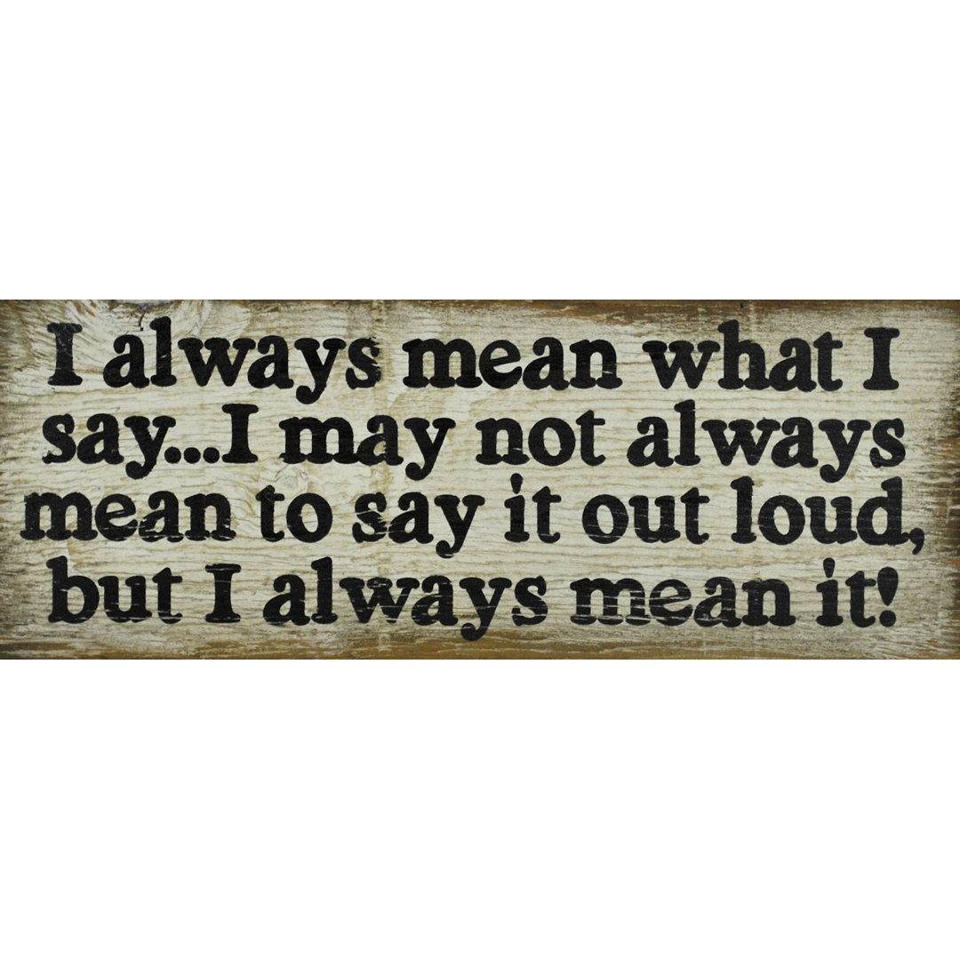 Degregorio Text & Numbers Box Signs & Plaques Winston Porter