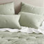 Ensemble de courtepointe brodée en coton 3 pièces, sauge-131299045-131299044