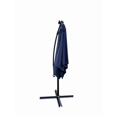 Rectangle 2X3m Outdoor Patio Umbrella Solar Powered LED Lighted Sun Shade Market Waterproof 6 Ribs Umbrella With Crank And Cross Base For Garden Deck Backyard Pool Shade Outside Deck Swimming Pool