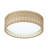 1-Lamp Round gold LED iron crystal ceiling light