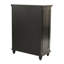 Commode 5 tiroirs noire Dontai