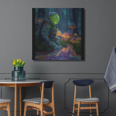  Art mural en métal 36 po x 36 po «Forest Of The Deped» par Ann Klee