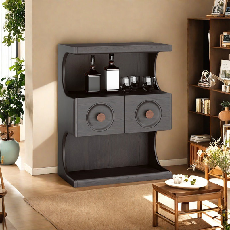 Buffet noir de style rétro