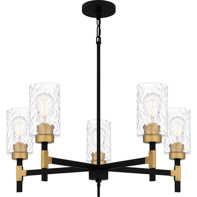 5 - Light Steel Dimmable Chandelier