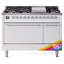 ILVE Nostalgie II 48 in Dual Fuel Range, 8 Burner, Griddle-1218237342-1218237294