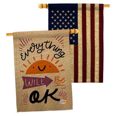 Drapeau de maison en polyester / mélange 40 po x 28 po