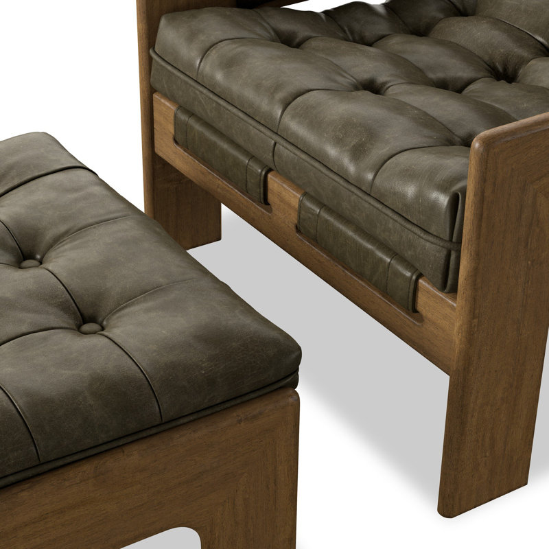 Halston Chair W/Ottoman-Dulane Moss