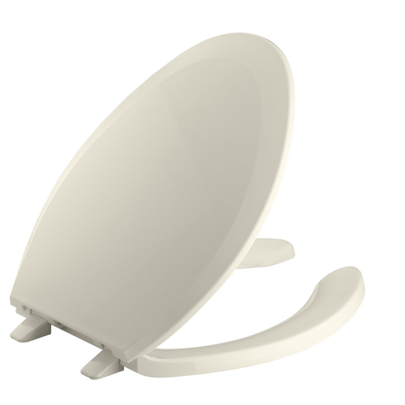 Kohler Lustra Elongated Toilet Seat, Almond