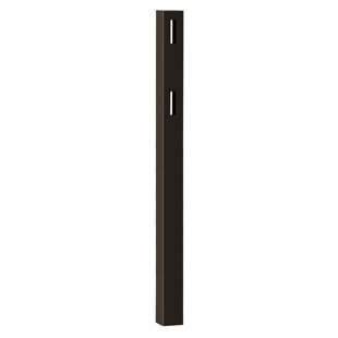 Vinyl 2-Rail Ranch Fence Line Post